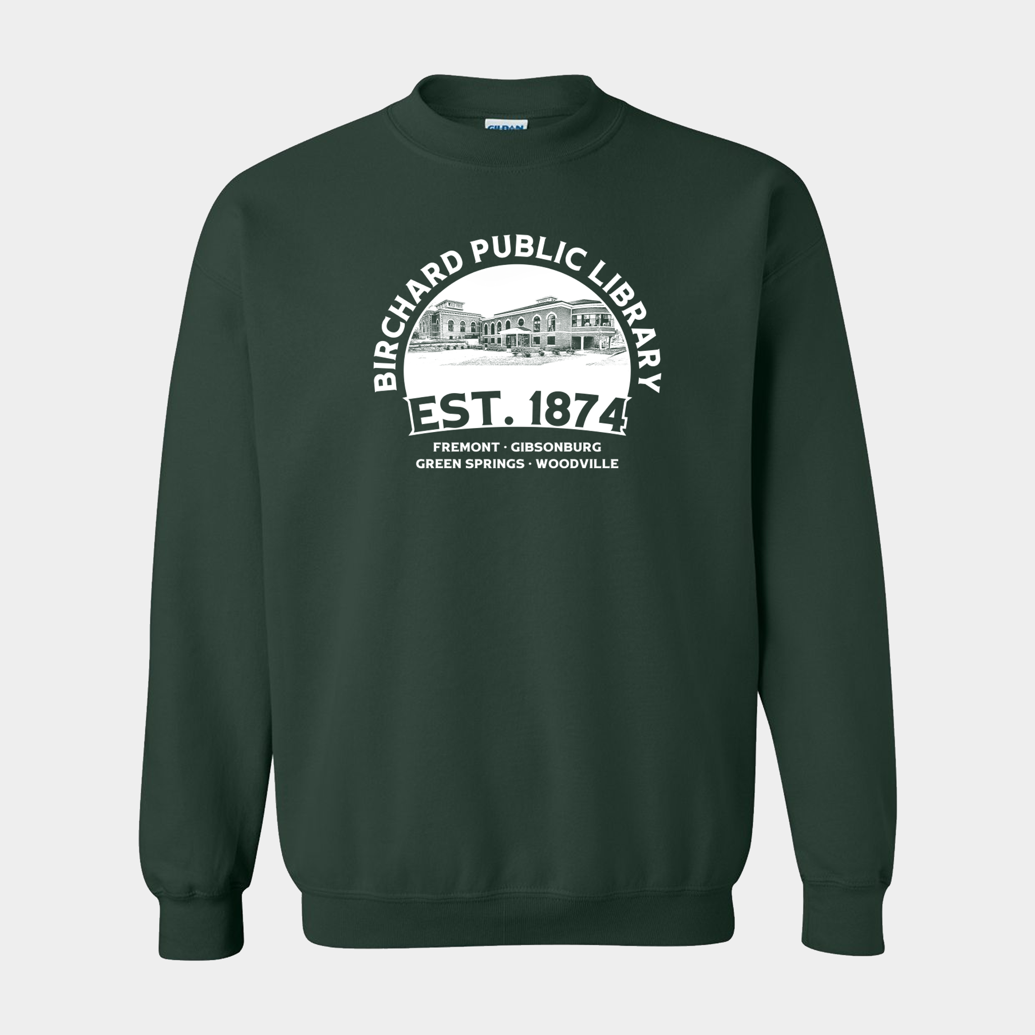 Birchard Public Library - Crewneck (Forest)