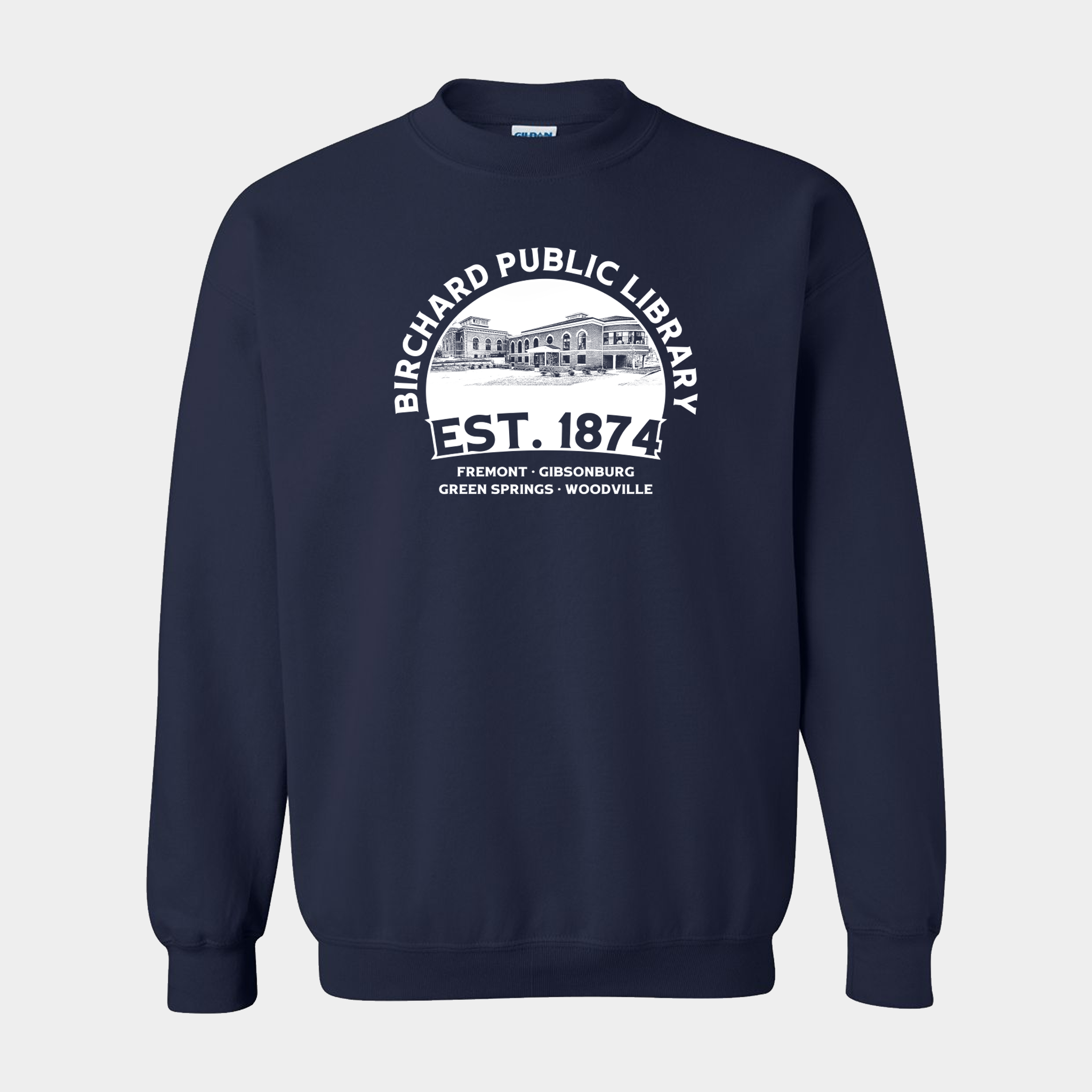 Birchard Public Library - Crewneck (Navy)