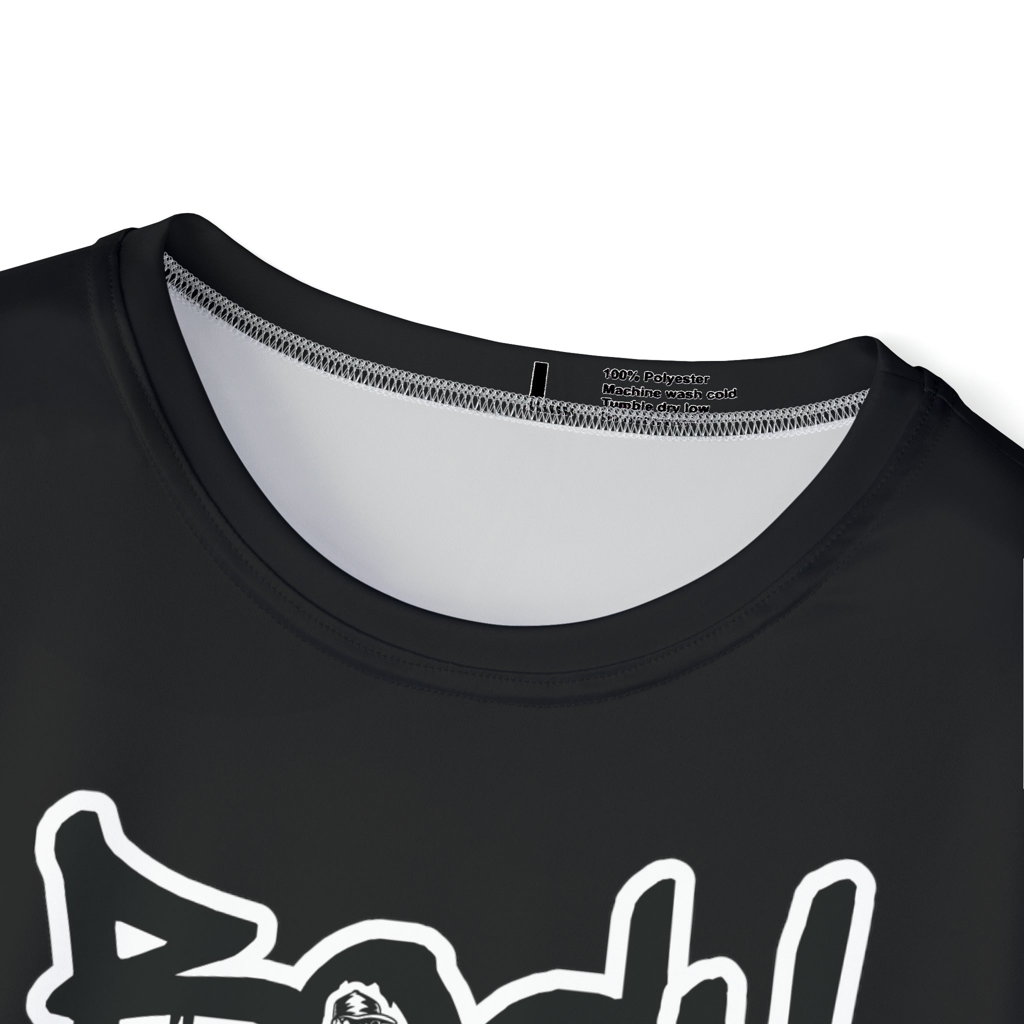 Body Lines - Polyester Black Tee