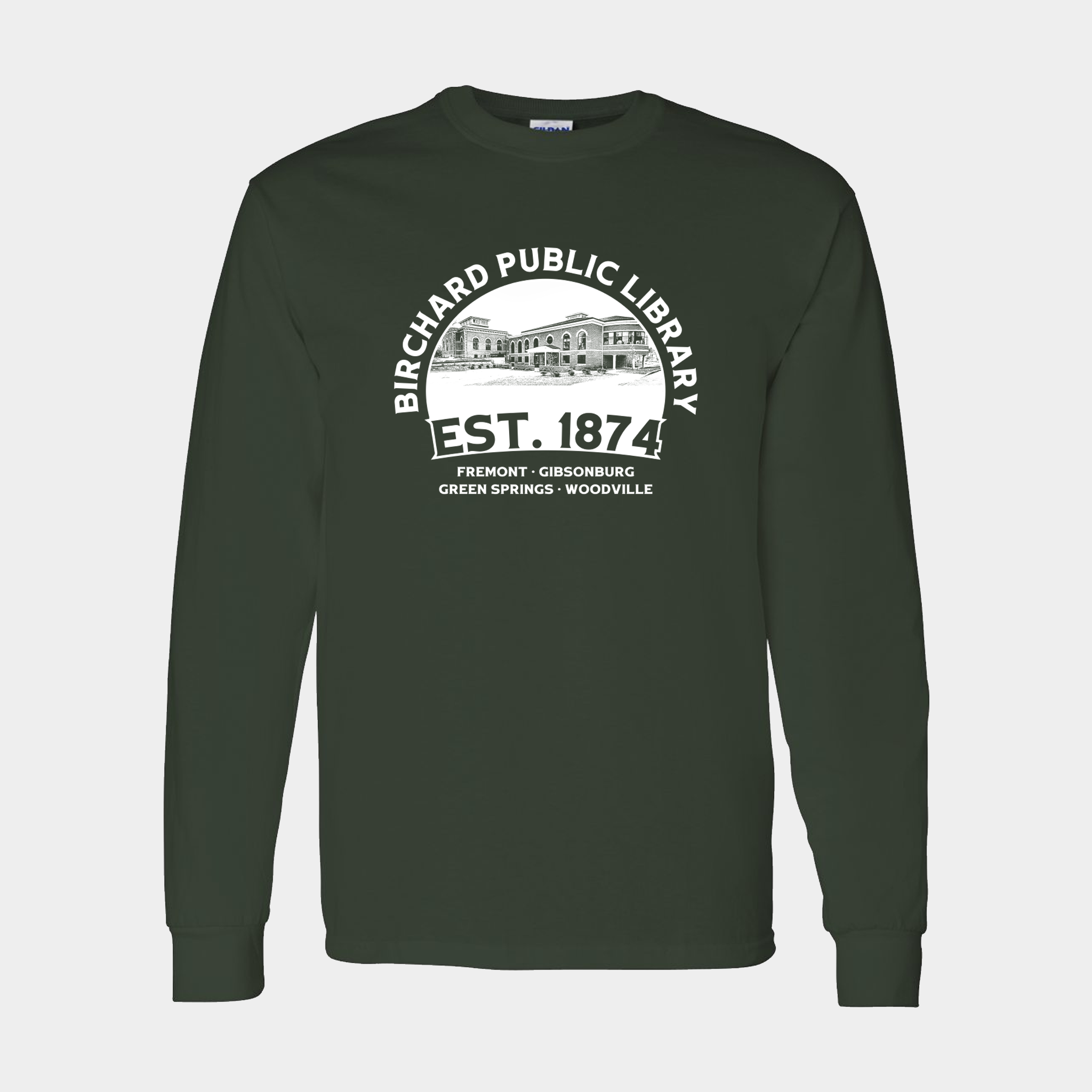 Birchard Public Library - Long Sleeve Tee (Forest)